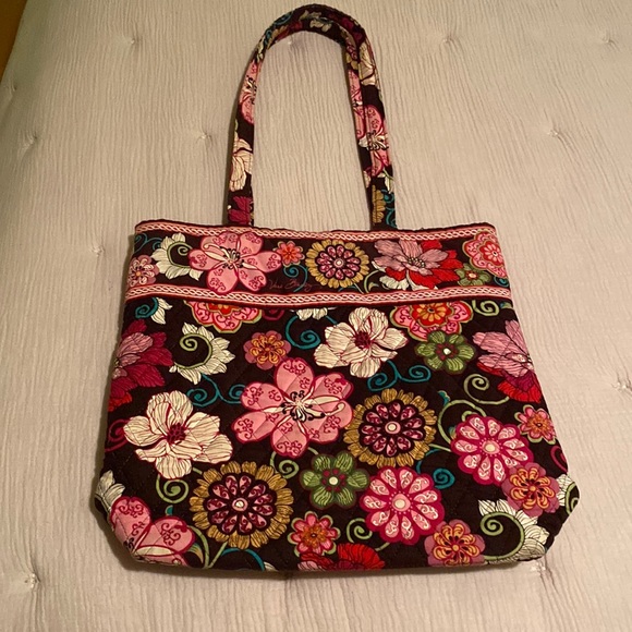 Vera Bradley Floral Tote - Picture 1 of 4